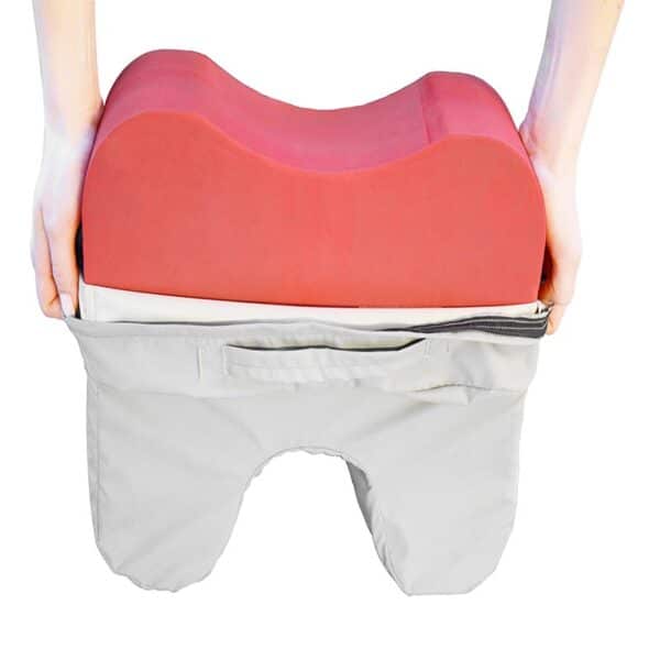 foot stool putting on cover