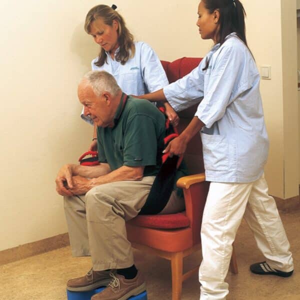 sit walk in use on chair handicare