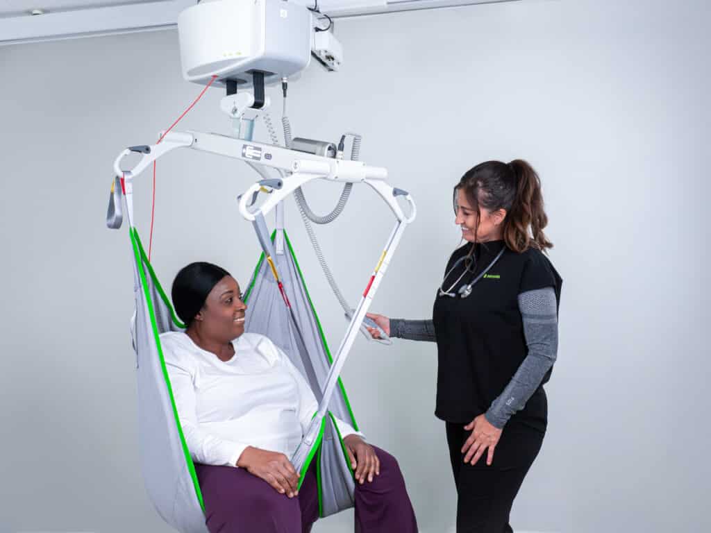 Acute Bariatric Nurse Patient Handling Ceiling Sling