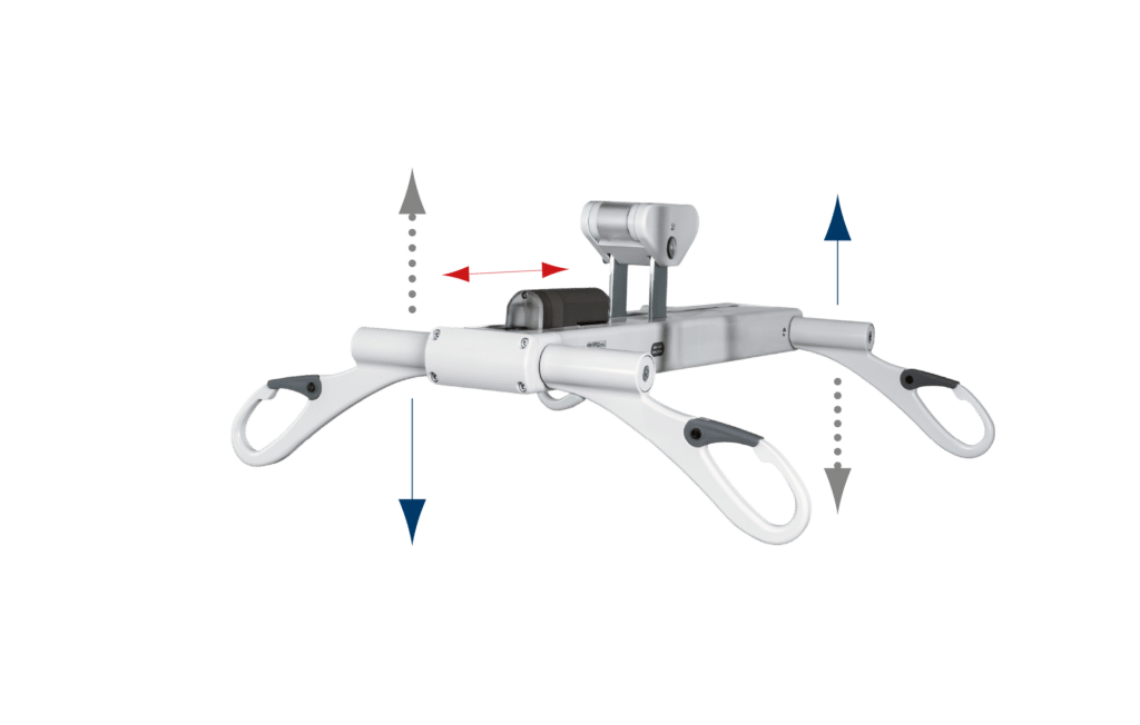 M Series Bariatric Ceiling Lift Motorized 4 point tilting carry bar
